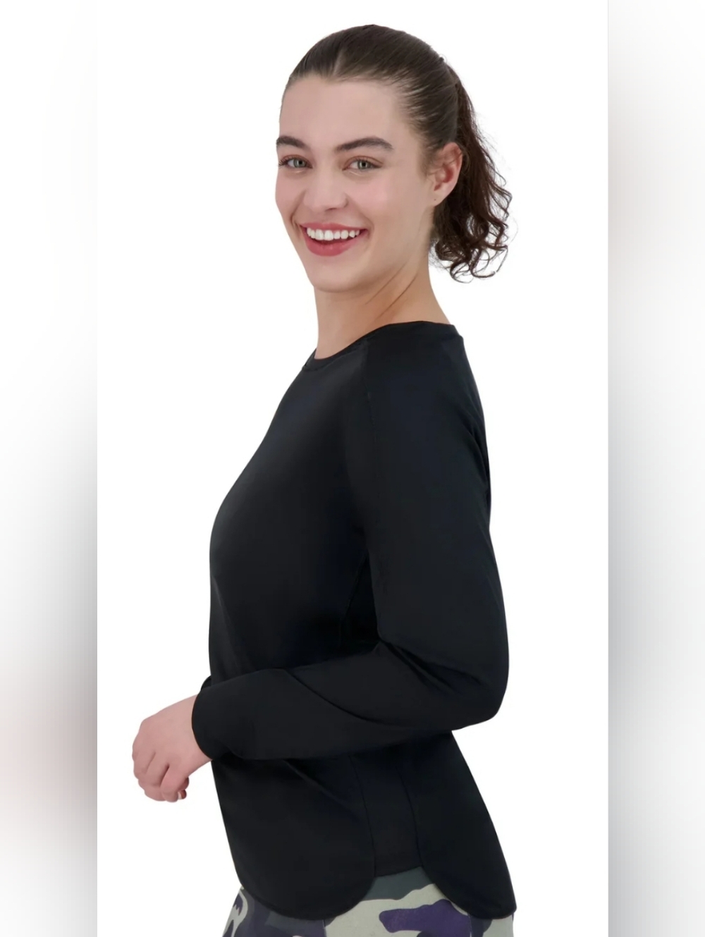 Snoga Classic Black Long Sleeve Top